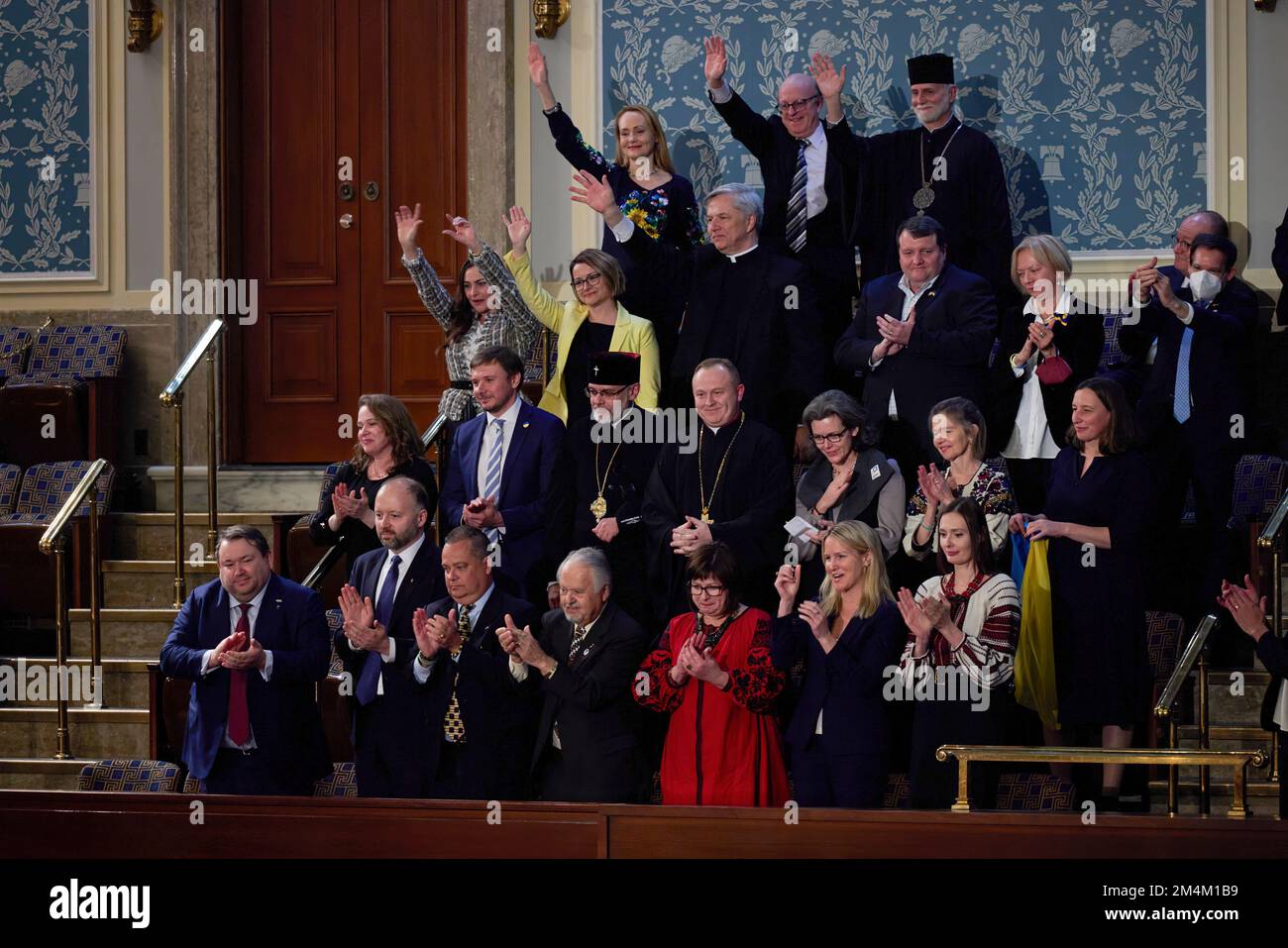 Le président ukrainien Volodymyr Zelensky s’est rendu en visite avec le président américain Joe Biden, le secrétaire d’État Tony Blinken, la présidente de la Chambre des représentants Nancy Pelosi, le vice-président Kamala Harris, et s’est adressé à une réunion conjointe du Congrès américain. Photo: Bureau présidentiel de l'Ukraine Banque D'Images