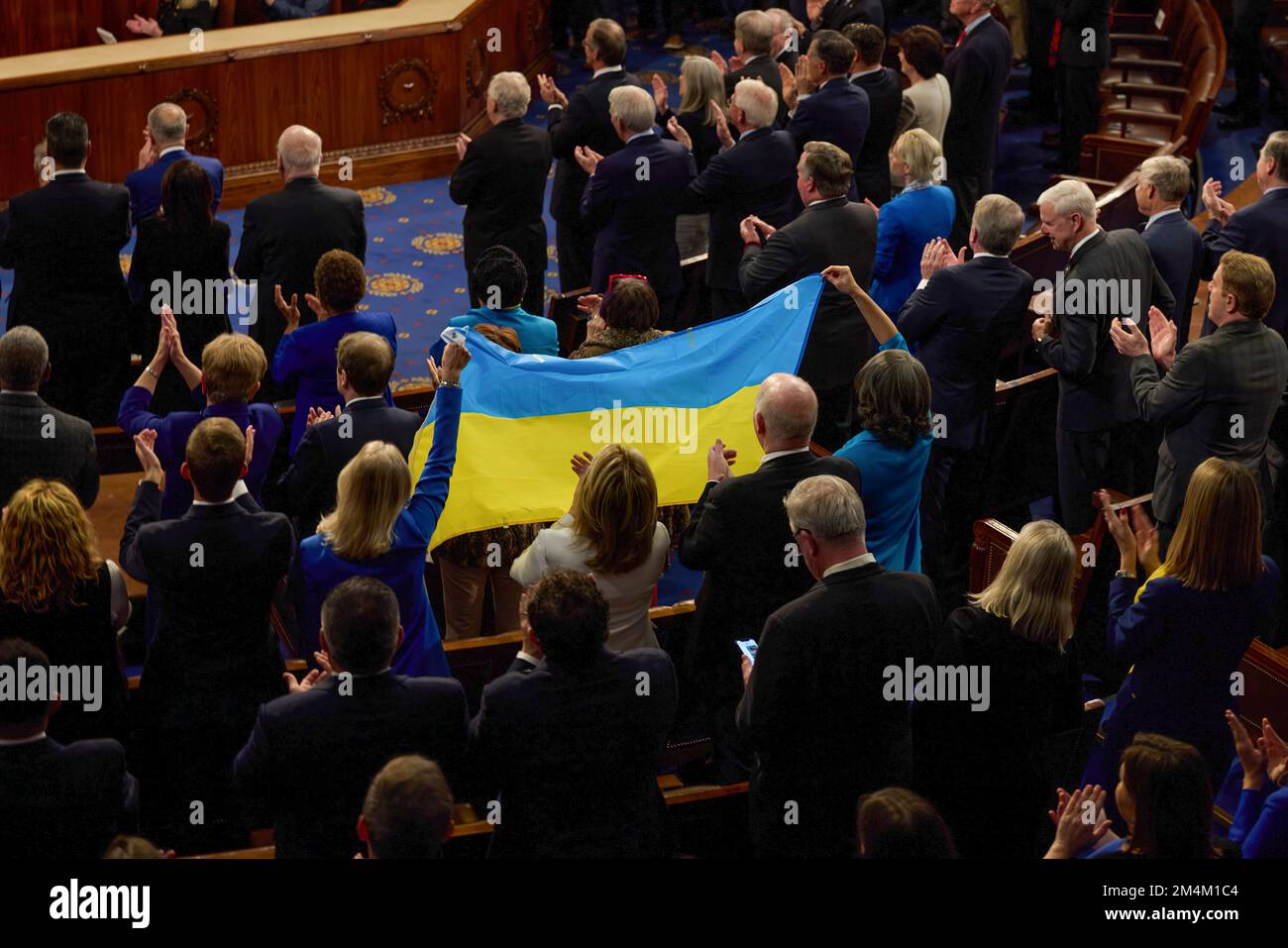 Le président ukrainien Volodymyr Zelensky s’est rendu en visite avec le président américain Joe Biden, le secrétaire d’État Tony Blinken, la présidente de la Chambre des représentants Nancy Pelosi, le vice-président Kamala Harris, et s’est adressé à une réunion conjointe du Congrès américain. Photo: Bureau présidentiel de l'Ukraine Banque D'Images