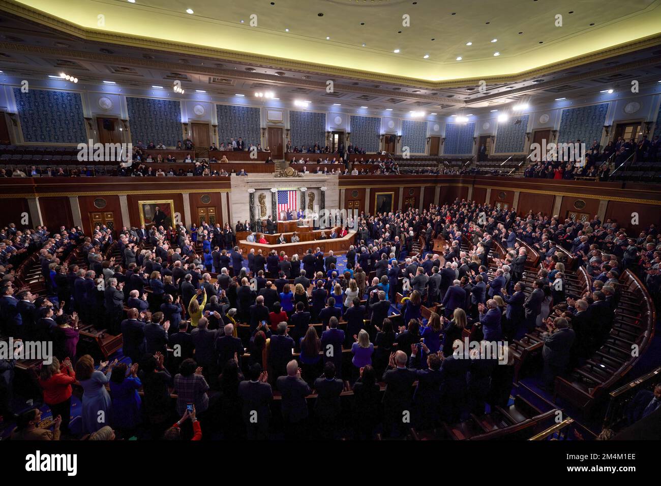 Le président ukrainien Volodymyr Zelensky s’est rendu en visite avec le président américain Joe Biden, le secrétaire d’État Tony Blinken, la présidente de la Chambre des représentants Nancy Pelosi, le vice-président Kamala Harris, et s’est adressé à une réunion conjointe du Congrès américain. Photo: Bureau présidentiel de l'Ukraine Banque D'Images