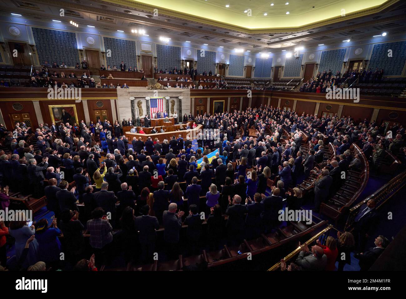 Le président ukrainien Volodymyr Zelensky s’est rendu en visite avec le président américain Joe Biden, le secrétaire d’État Tony Blinken, la présidente de la Chambre des représentants Nancy Pelosi, le vice-président Kamala Harris, et s’est adressé à une réunion conjointe du Congrès américain. Photo: Bureau présidentiel de l'Ukraine Banque D'Images