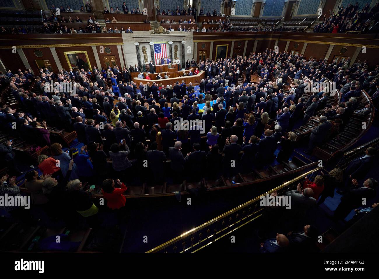 Le président ukrainien Volodymyr Zelensky s’est rendu en visite avec le président américain Joe Biden, le secrétaire d’État Tony Blinken, la présidente de la Chambre des représentants Nancy Pelosi, le vice-président Kamala Harris, et s’est adressé à une réunion conjointe du Congrès américain. Photo: Bureau présidentiel de l'Ukraine Banque D'Images