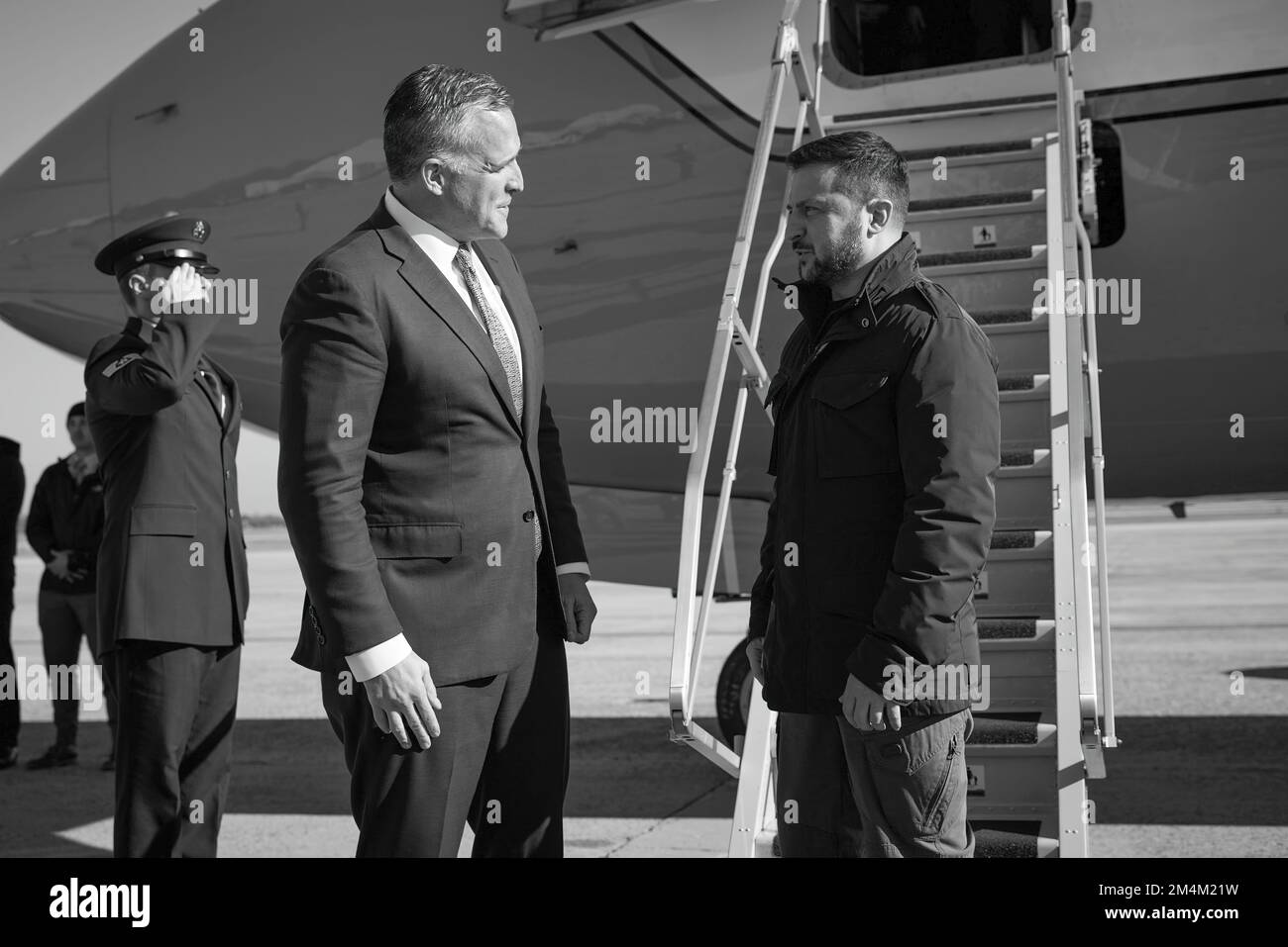 Le président ukrainien Volodymyr Zelensky s’est rendu en visite avec le président américain Joe Biden, le secrétaire d’État Tony Blinken, la présidente de la Chambre des représentants Nancy Pelosi, le vice-président Kamala Harris, et s’est adressé à une réunion conjointe du Congrès américain. Photo: Bureau présidentiel de l'Ukraine Banque D'Images