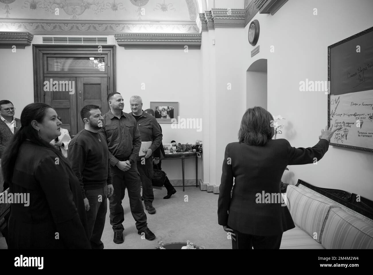 Le président ukrainien Volodymyr Zelensky s’est rendu en visite avec le président américain Joe Biden, le secrétaire d’État Tony Blinken, la présidente de la Chambre des représentants Nancy Pelosi, le vice-président Kamala Harris, et s’est adressé à une réunion conjointe du Congrès américain. Photo: Bureau présidentiel de l'Ukraine Banque D'Images