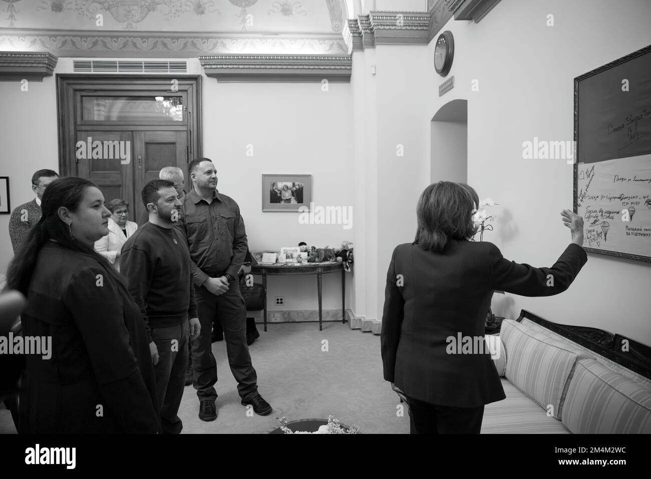 Le président ukrainien Volodymyr Zelensky s’est rendu en visite avec le président américain Joe Biden, le secrétaire d’État Tony Blinken, la présidente de la Chambre des représentants Nancy Pelosi, le vice-président Kamala Harris, et s’est adressé à une réunion conjointe du Congrès américain. Photo: Bureau présidentiel de l'Ukraine Banque D'Images