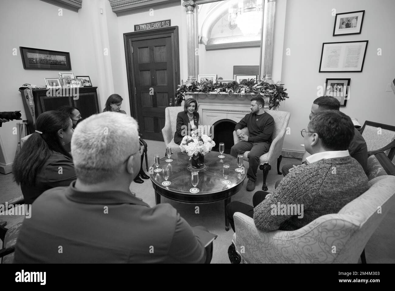 Le président ukrainien Volodymyr Zelensky s’est rendu en visite avec le président américain Joe Biden, le secrétaire d’État Tony Blinken, la présidente de la Chambre des représentants Nancy Pelosi, le vice-président Kamala Harris, et s’est adressé à une réunion conjointe du Congrès américain. Photo: Bureau présidentiel de l'Ukraine Banque D'Images