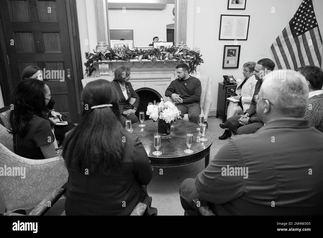 Le président ukrainien Volodymyr Zelensky s’est rendu en visite avec le président américain Joe Biden, le secrétaire d’État Tony Blinken, la présidente de la Chambre des représentants Nancy Pelosi, le vice-président Kamala Harris, et s’est adressé à une réunion conjointe du Congrès américain. Photo: Bureau présidentiel de l'Ukraine Banque D'Images