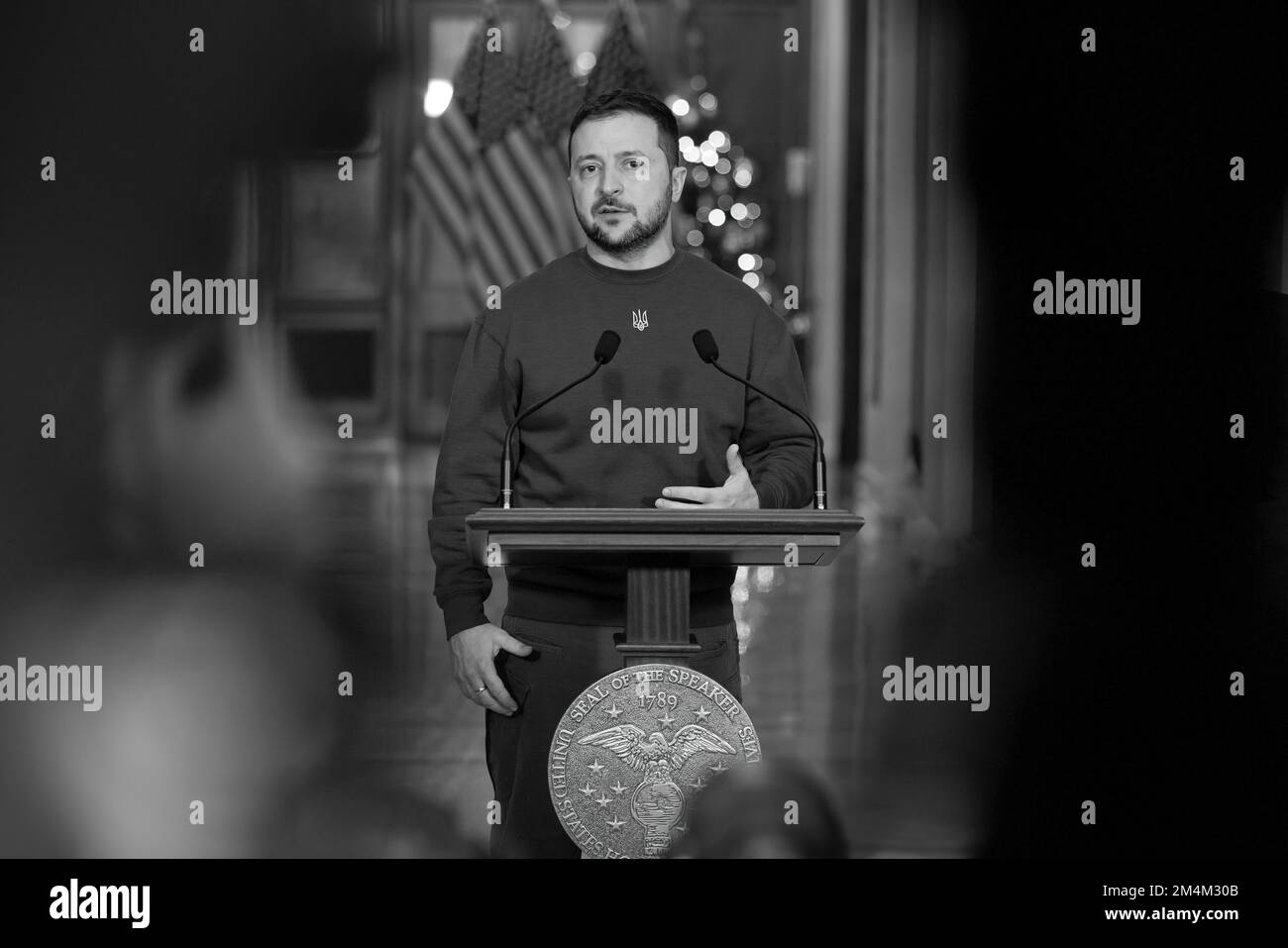 Le président ukrainien Volodymyr Zelensky s’est rendu en visite avec le président américain Joe Biden, le secrétaire d’État Tony Blinken, la présidente de la Chambre des représentants Nancy Pelosi, le vice-président Kamala Harris, et s’est adressé à une réunion conjointe du Congrès américain. Photo: Bureau présidentiel de l'Ukraine Banque D'Images