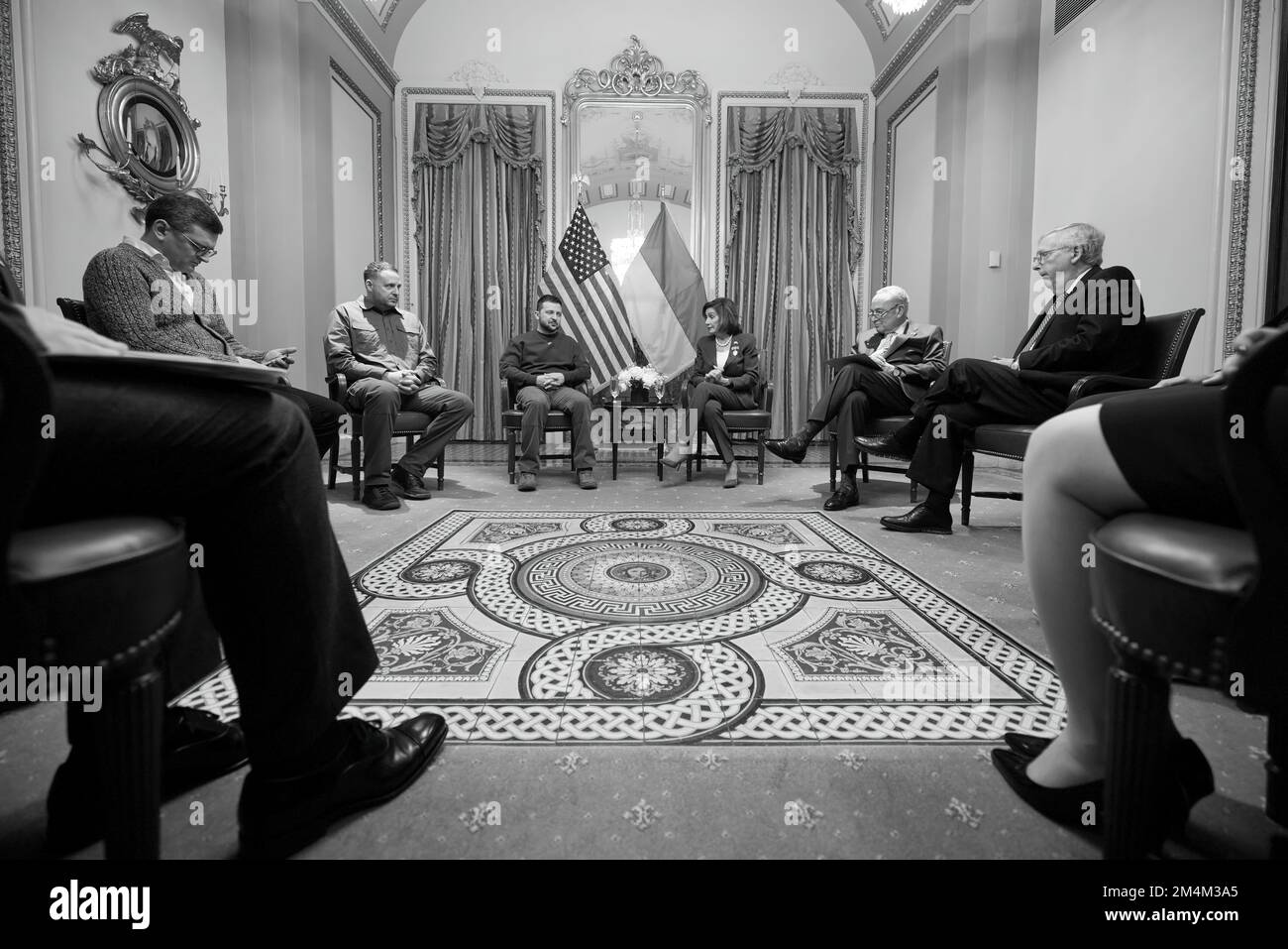 Le président ukrainien Volodymyr Zelensky s’est rendu en visite avec le président américain Joe Biden, le secrétaire d’État Tony Blinken, la présidente de la Chambre des représentants Nancy Pelosi, le vice-président Kamala Harris, et s’est adressé à une réunion conjointe du Congrès américain. Photo: Bureau présidentiel de l'Ukraine Banque D'Images