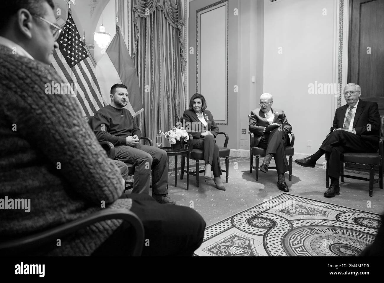 Le président ukrainien Volodymyr Zelensky s’est rendu en visite avec le président américain Joe Biden, le secrétaire d’État Tony Blinken, la présidente de la Chambre des représentants Nancy Pelosi, le vice-président Kamala Harris, et s’est adressé à une réunion conjointe du Congrès américain. Photo: Bureau présidentiel de l'Ukraine Banque D'Images