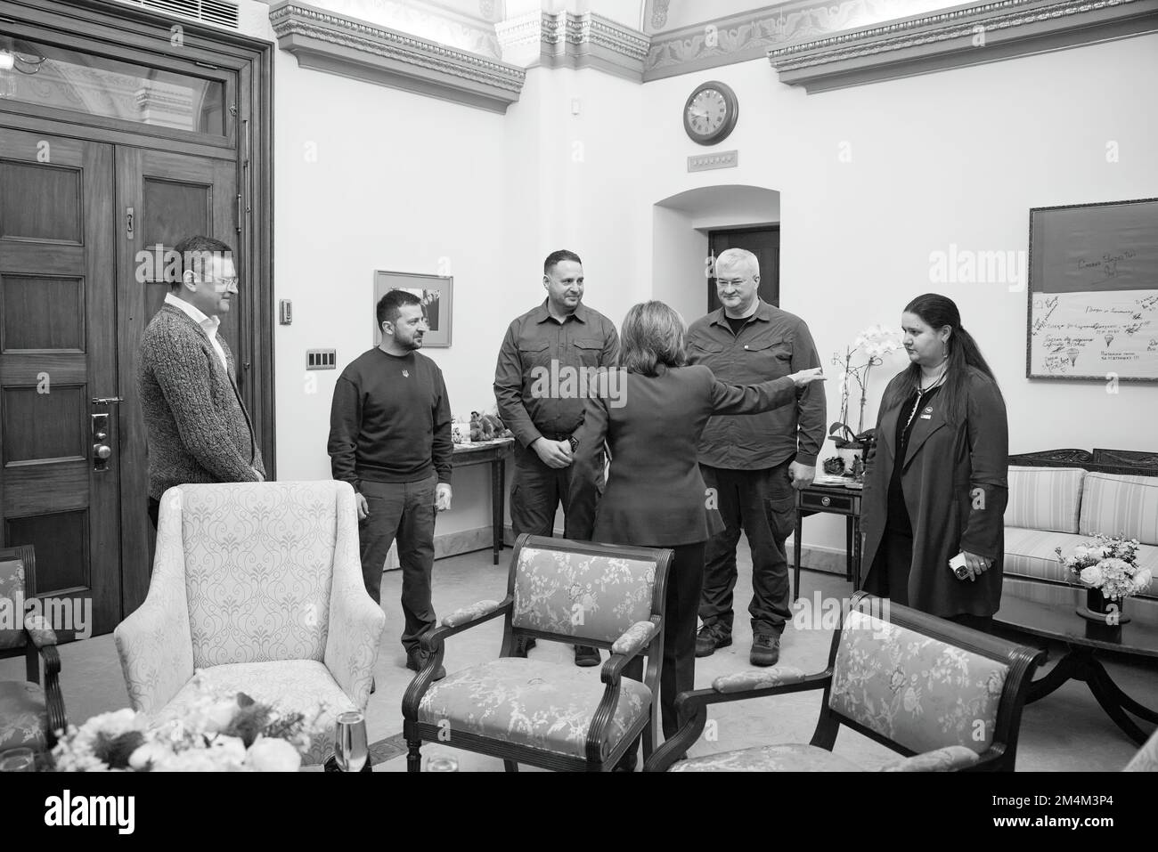 Le président ukrainien Volodymyr Zelensky s’est rendu en visite avec le président américain Joe Biden, le secrétaire d’État Tony Blinken, la présidente de la Chambre des représentants Nancy Pelosi, le vice-président Kamala Harris, et s’est adressé à une réunion conjointe du Congrès américain. Photo: Bureau présidentiel de l'Ukraine Banque D'Images