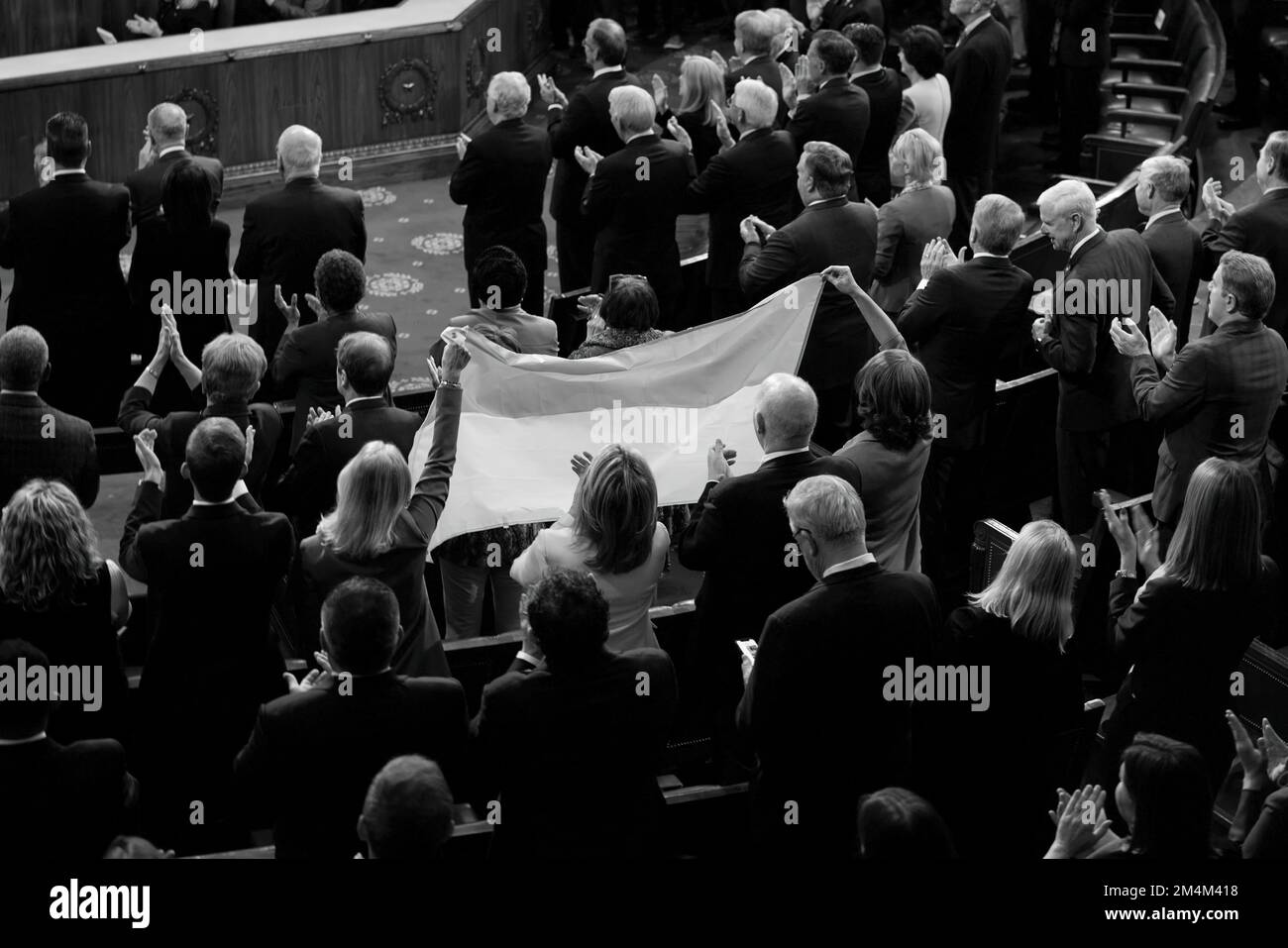 Le président ukrainien Volodymyr Zelensky s’est rendu en visite avec le président américain Joe Biden, le secrétaire d’État Tony Blinken, la présidente de la Chambre des représentants Nancy Pelosi, le vice-président Kamala Harris, et s’est adressé à une réunion conjointe du Congrès américain. Photo: Bureau présidentiel de l'Ukraine Banque D'Images