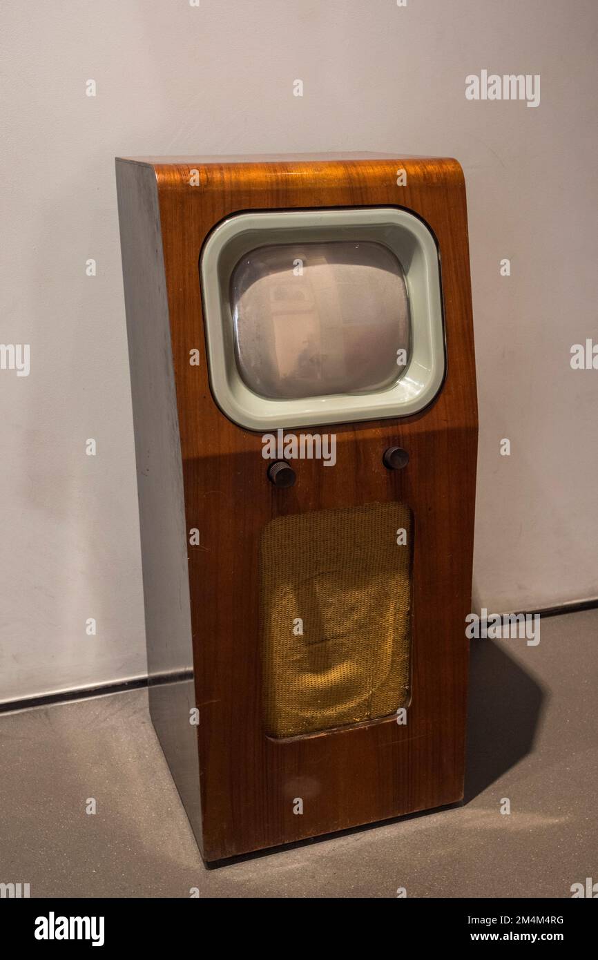 A PYE Television Set (1948), Imperial War Museum, Londres, Royaume-Uni. Banque D'Images