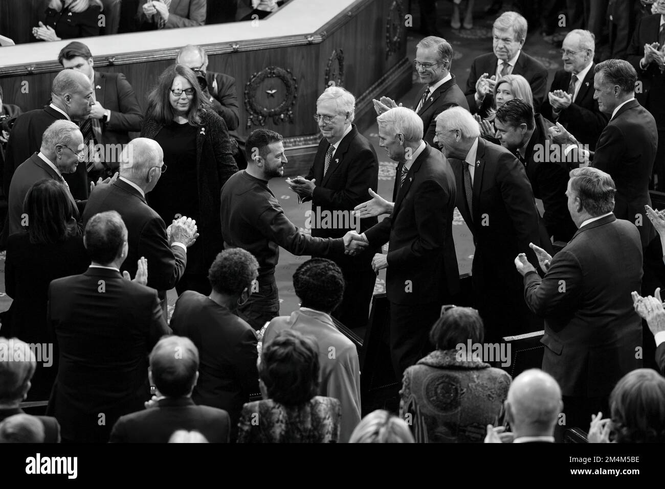 Le président ukrainien Volodymyr Zelensky s’est rendu en visite avec le président américain Joe Biden, le secrétaire d’État Tony Blinken, la présidente de la Chambre des représentants Nancy Pelosi, le vice-président Kamala Harris, et s’est adressé à une réunion conjointe du Congrès américain. Photo: Bureau présidentiel de l'Ukraine Banque D'Images