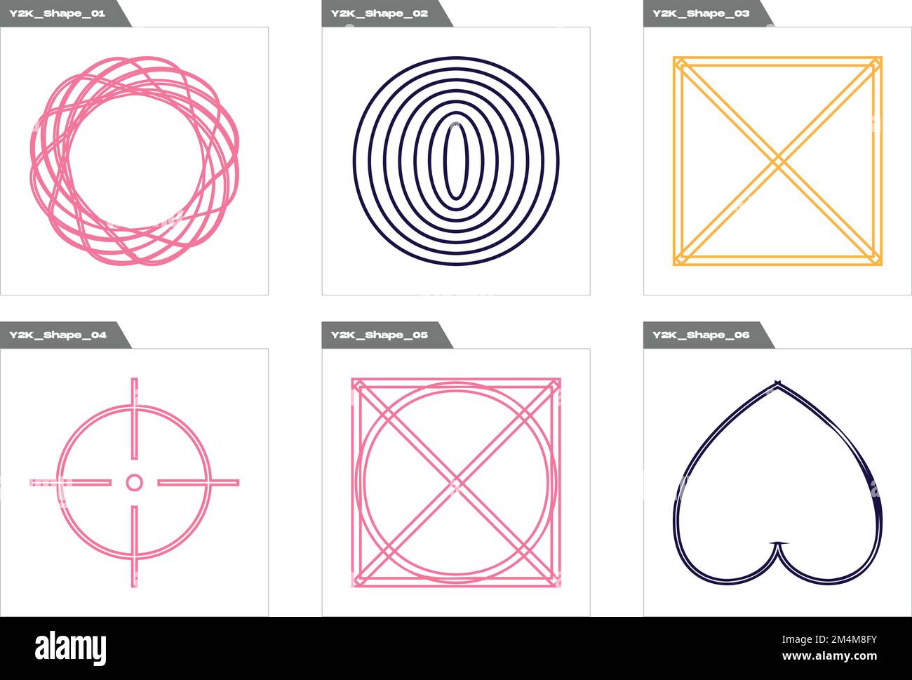 Formes de Brutalisme. Ensemble psychédélique rétro et futuriste rave. Modèles de notes, d'affiches. Illustration de Vecteur