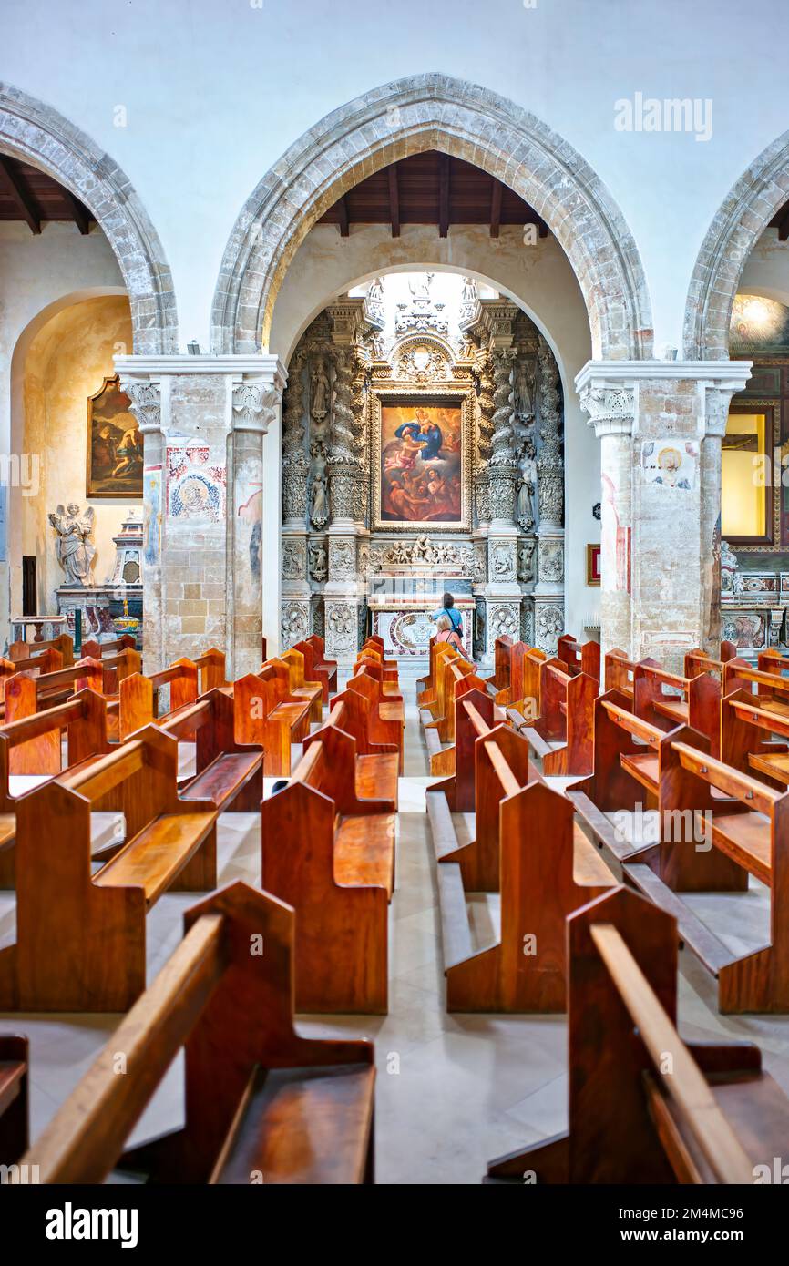Salento. Pouilles Italie. Nardò. La cathédrale Banque D'Images