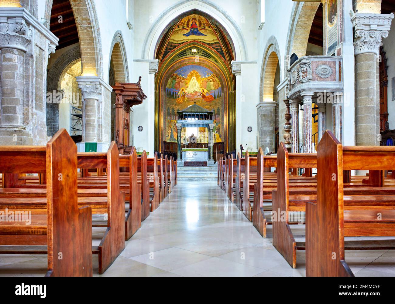 Salento. Pouilles Italie. Nardò. La cathédrale Banque D'Images