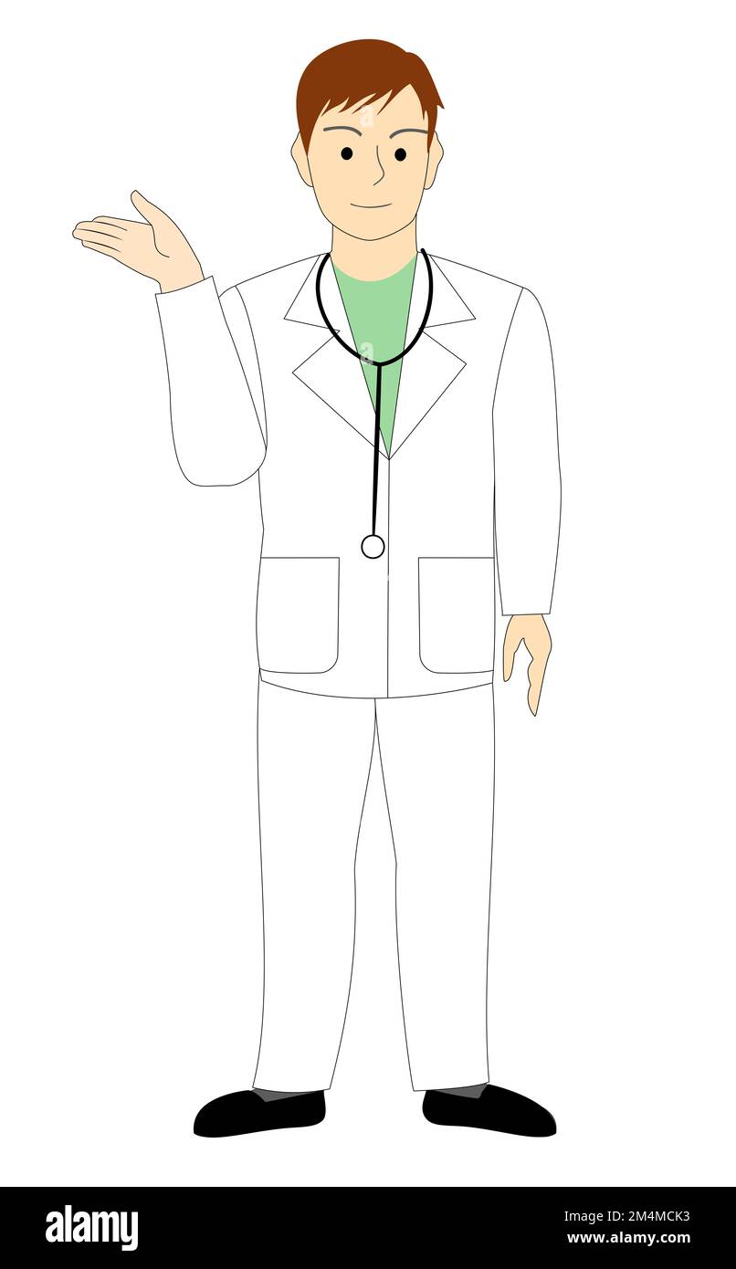 Un médecin de sexe masculin, vétérinaire donnant un conseil Banque D'Images