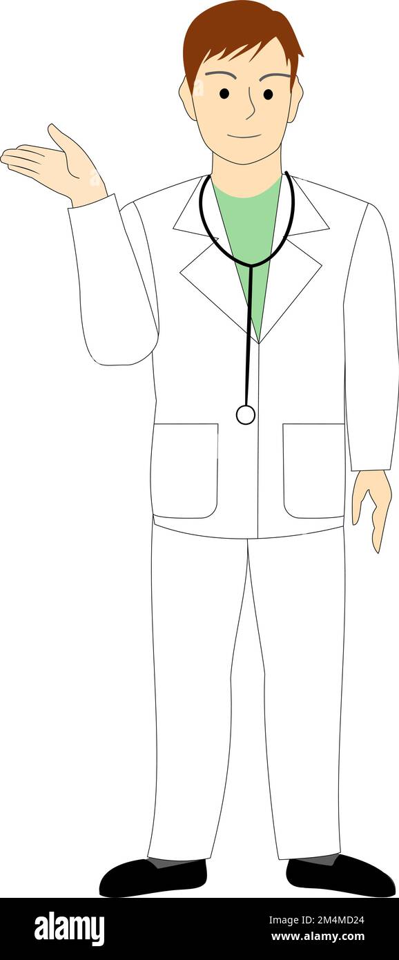 Un médecin de sexe masculin, vétérinaire donnant un conseil Banque D'Images