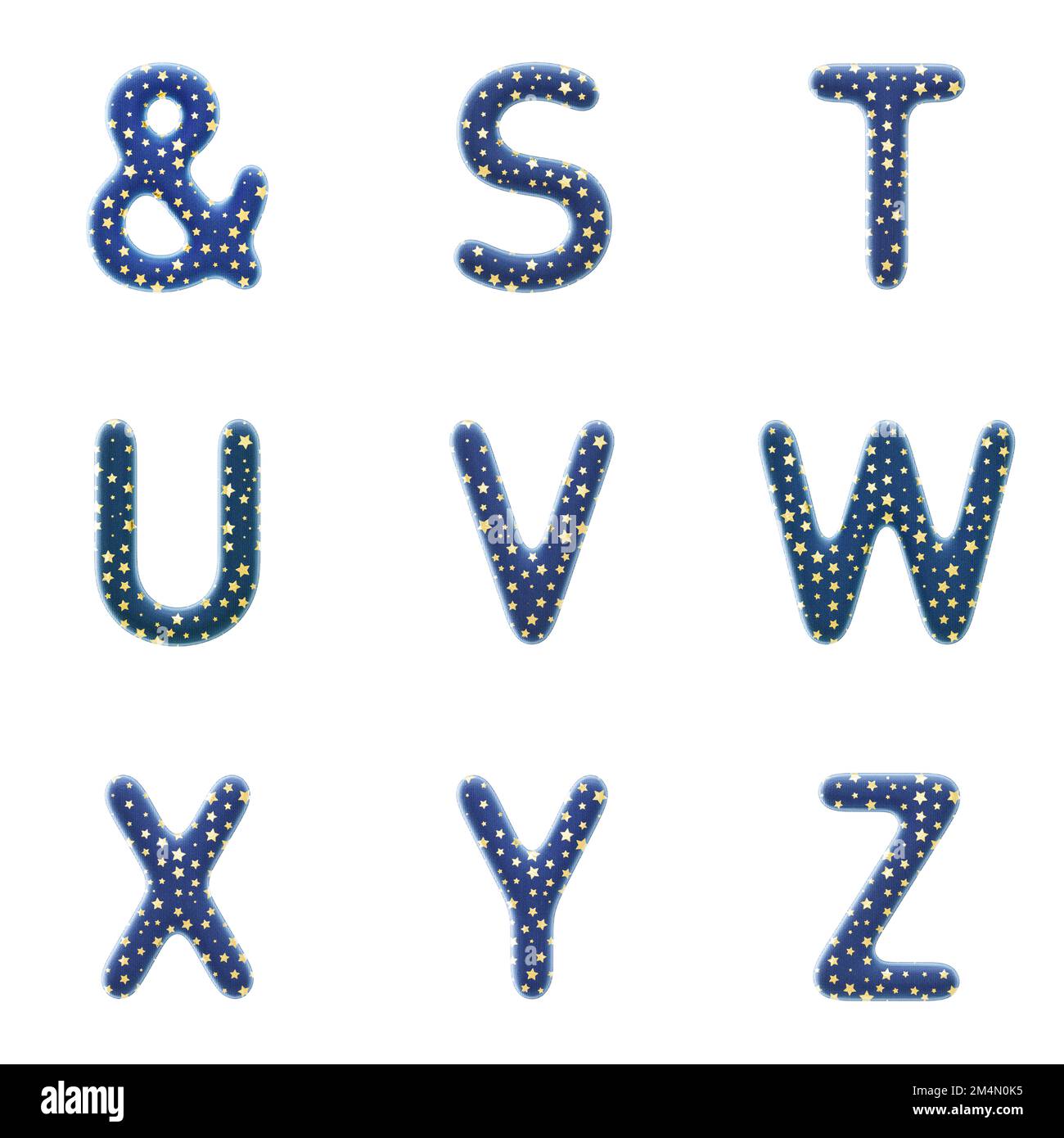 3D jeu de rendu de la police Wizard Cloth, y compris les lettres, les chiffres et les signes de ponctuation isolés sur fond blanc, y compris le fichier de chemin intégré pour ea Banque D'Images