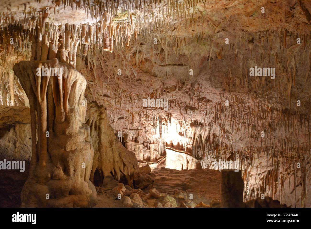 Porto Cristo, Majorque, Espagne - 9 novembre 2022 : grottes souterraines à Cuevas del Drach Banque D'Images