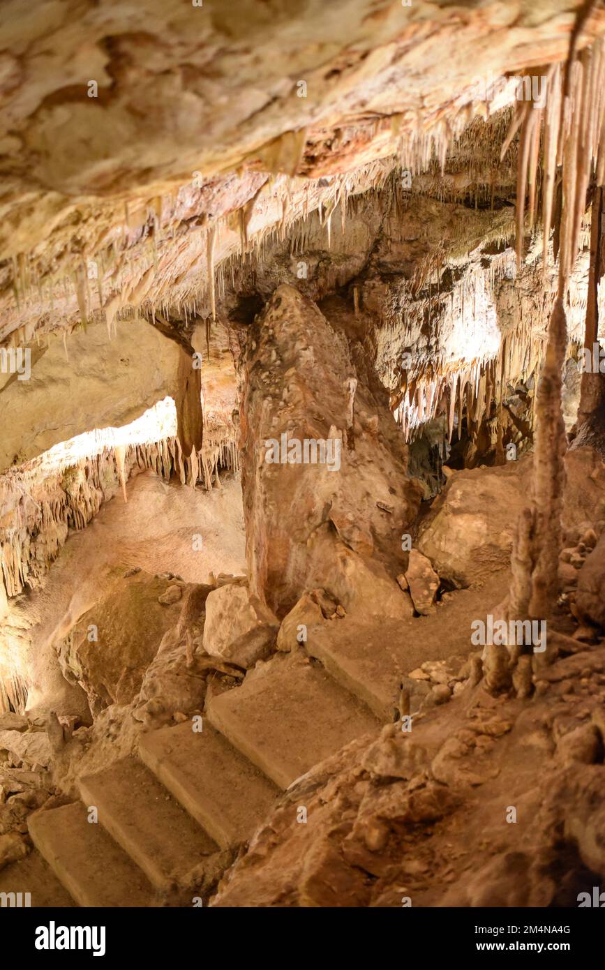 Porto Cristo, Majorque, Espagne - 9 novembre 2022 : grottes souterraines à Cuevas del Drach Banque D'Images