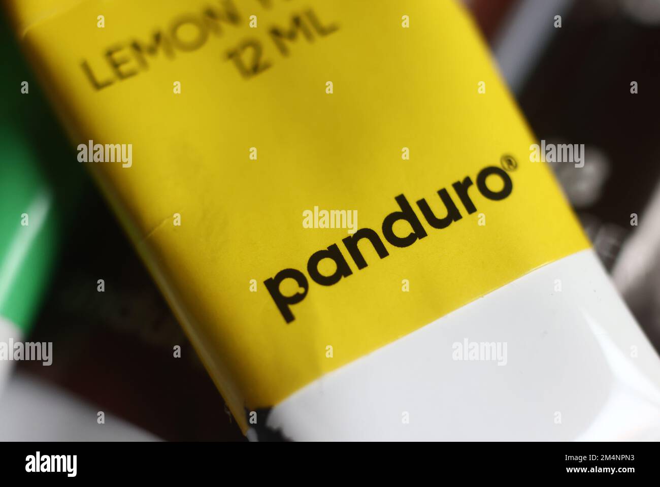 Couleurs d'huile de Panduro Hobby AB. Banque D'Images