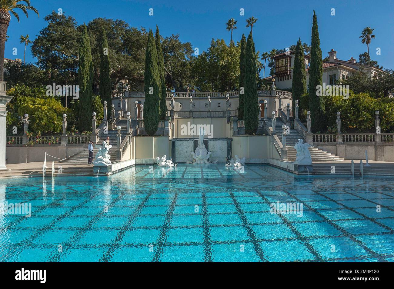 14 novembre 2011, San Simeon, CA, Etats-Unis: La piscine Neptune opulente au château Hearst à San Simeon, CA. Banque D'Images