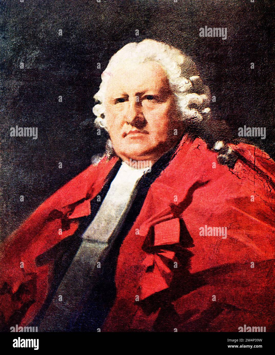 La légende de cette image, écrite vers 1910, se lit comme suit : « Lord Newton de Raeburn (1756-1823) à la National Gallery of Scotland. Ce chef d’oeuvre, qui date d’environ 1807, représente l’un des personnages les plus célèbres qui s’est assis sur le banc de la Cour de session, célèbre en son temps pour « droit, paunch, whist, Claret, Et Worth », les exploits de Charles Hay, « The Mighty », comme on l’appelait, sont devenus les traditions du Parlement. » Sir Henry Raeburn (1756 – 1823) était un peintre écossais. Il a servi comme peintre de portrait au roi George IV en Écosse. Banque D'Images