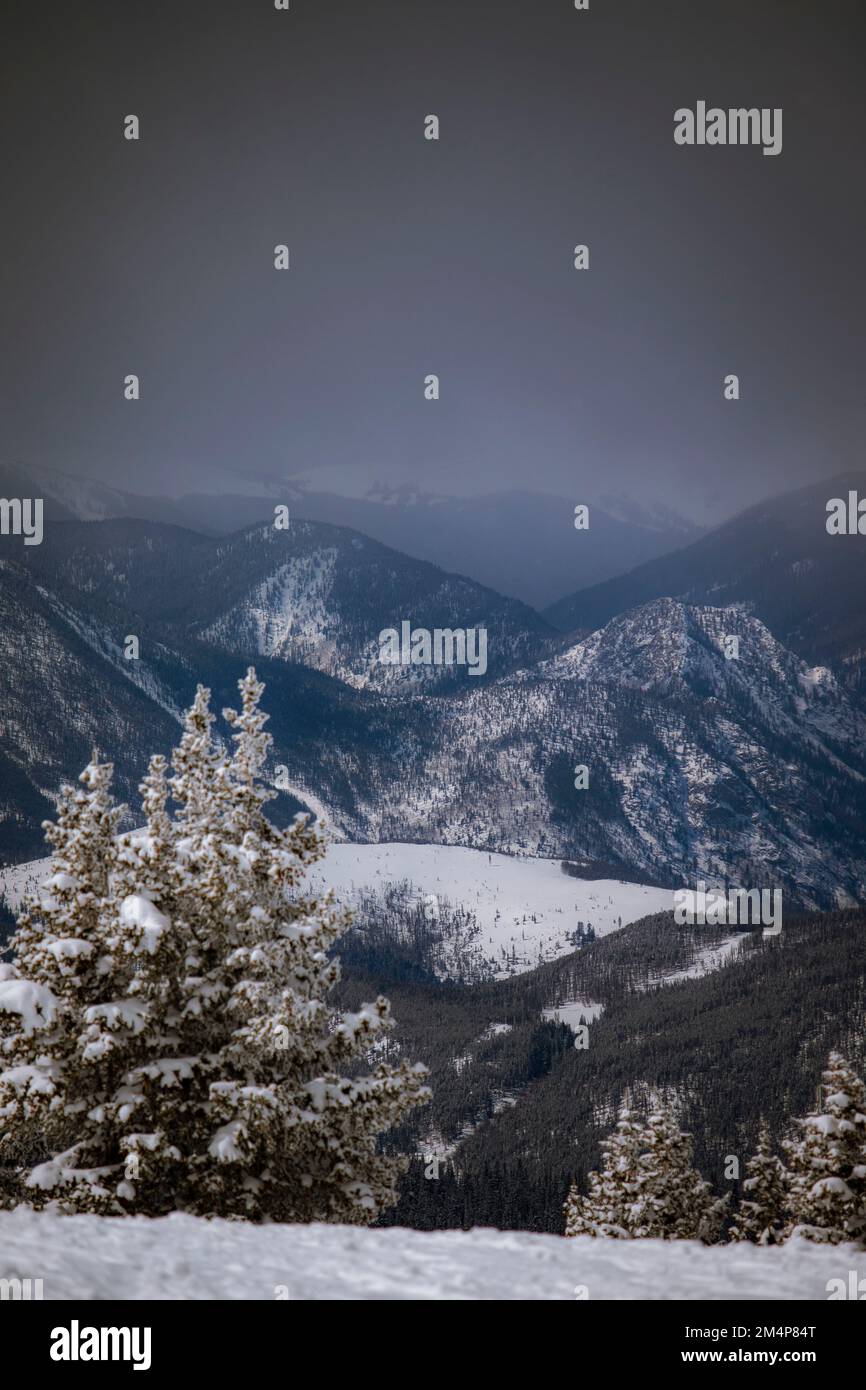 Belle journée d'hiver dans le Colorado Banque D'Images
