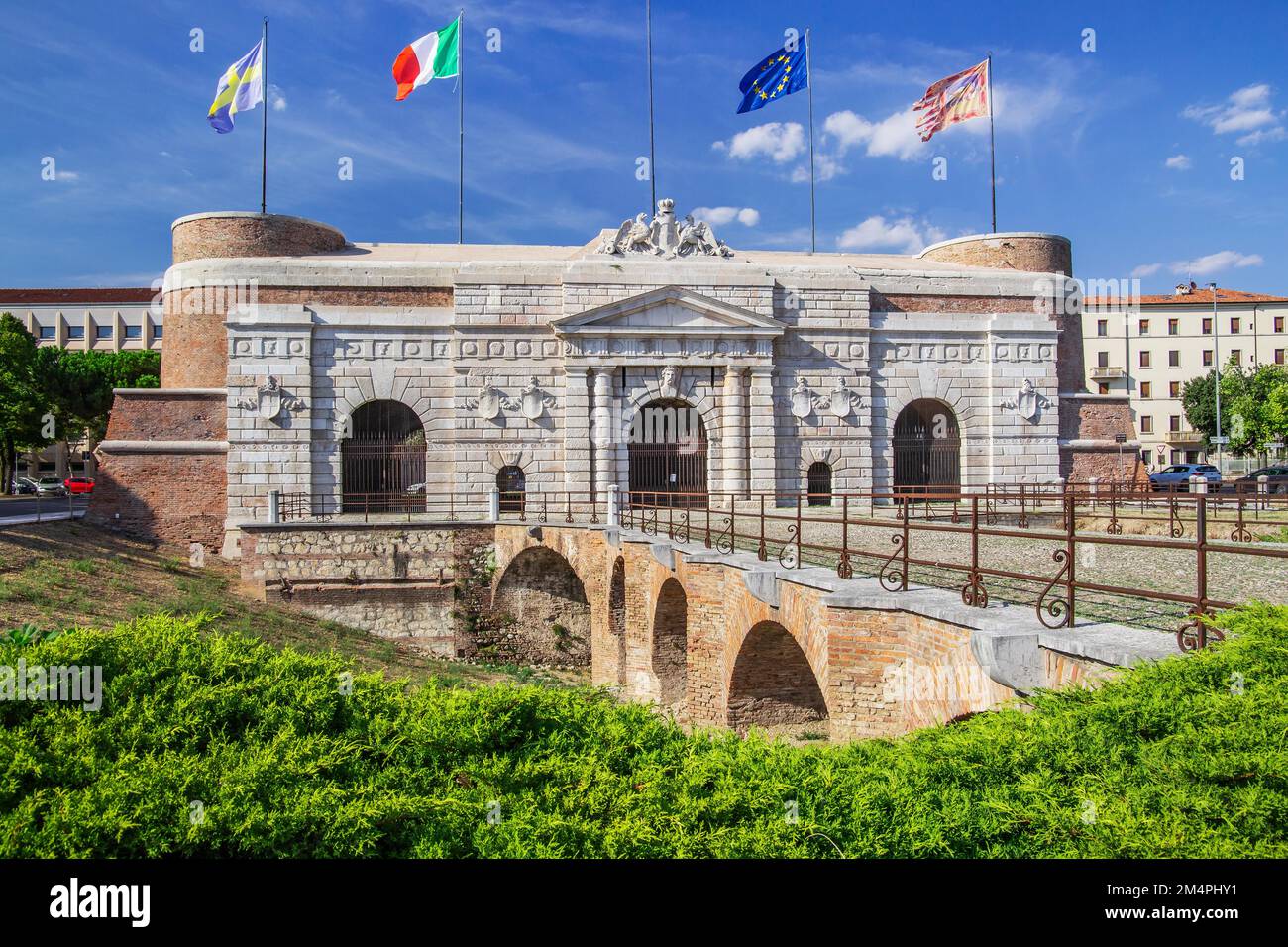 Porte de la ville de Porta Nuova, Vérone, Vénétie, Italie du Nord, Italie Banque D'Images