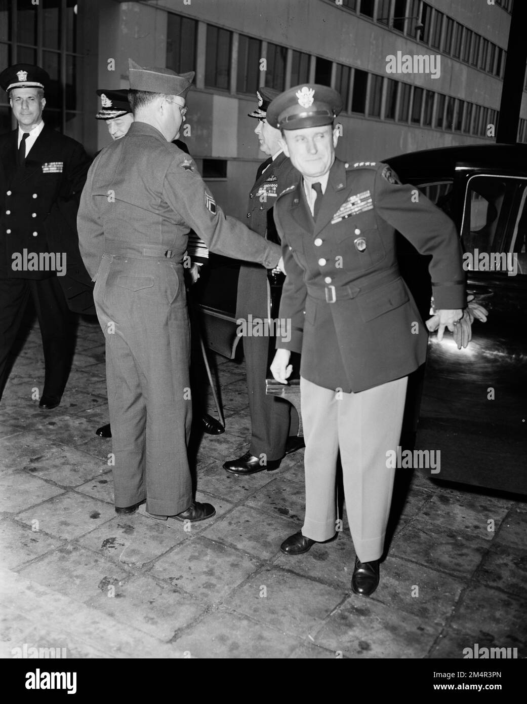 Session ministérielle de l'OTAN. Photographies des programmes du Plan Marshall, des pièces justificatives et du personnel Banque D'Images