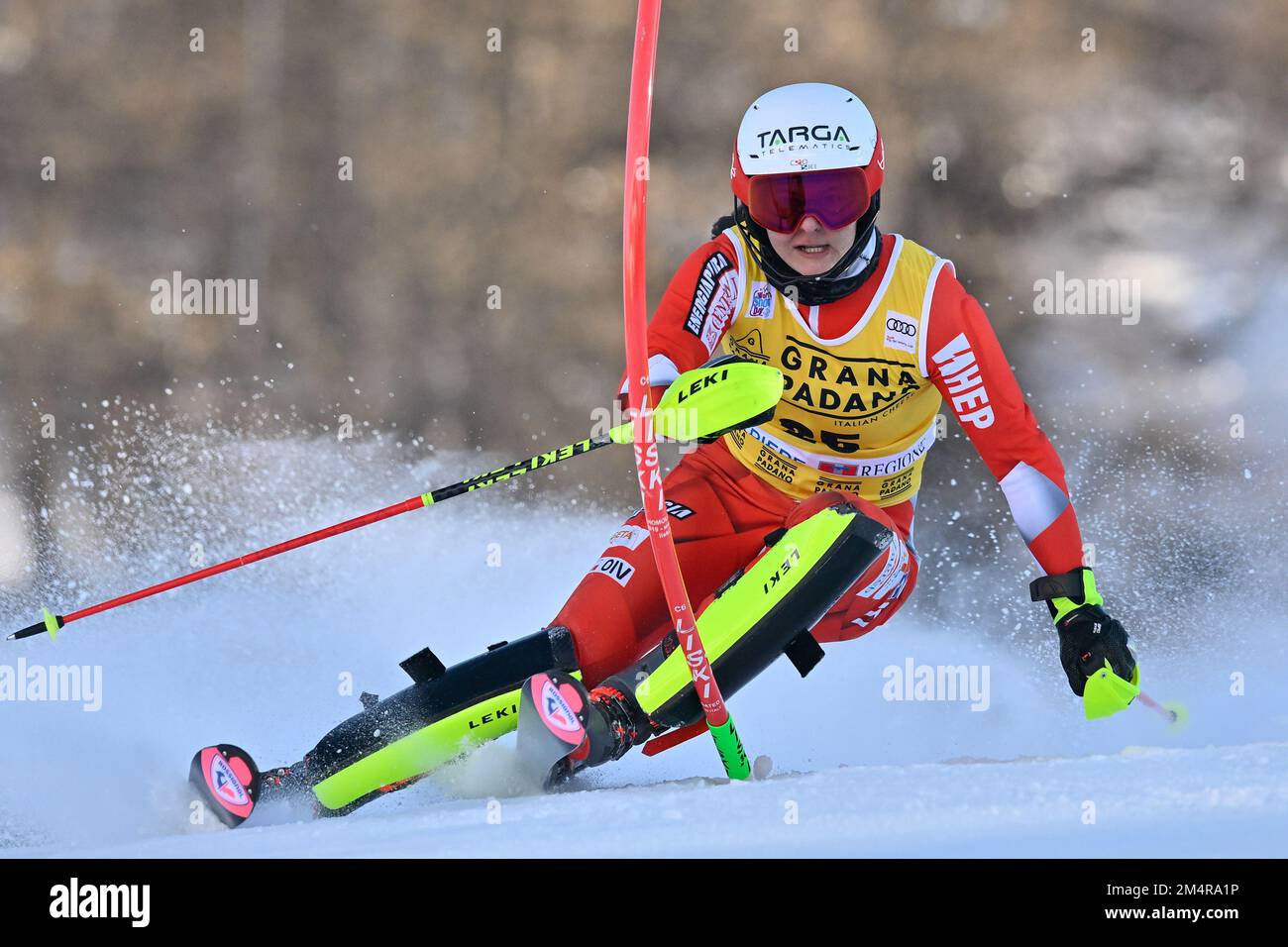 Sestriere, Sestriere, Italie, 11 décembre 2022, Zrinka LJUTIC (CRO) lors de la coupe du monde de ski alpin 2022 - femmes Slalom - course de ski alpin Banque D'Images