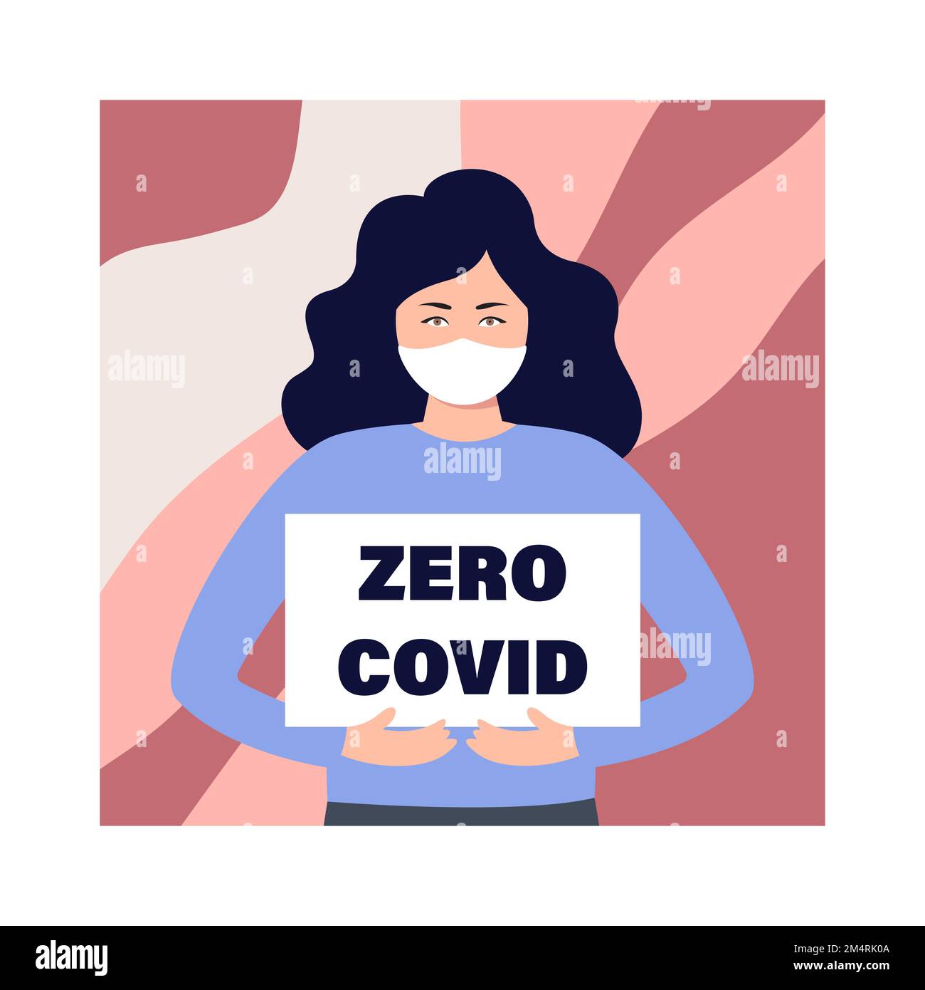 Manifestations en Chine contre le verrouillage. Concept de coronavirus zéro Illustration de Vecteur Manifestations en Chine contre le verrouillage. Concept de coronavirus zéro Illustration de Vecteur