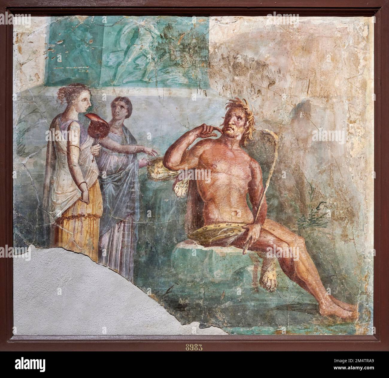 Polifemo e Galatea - affresco - Portici, Villa Alle Scuderie Reali - I sec r. C. Banque D'Images