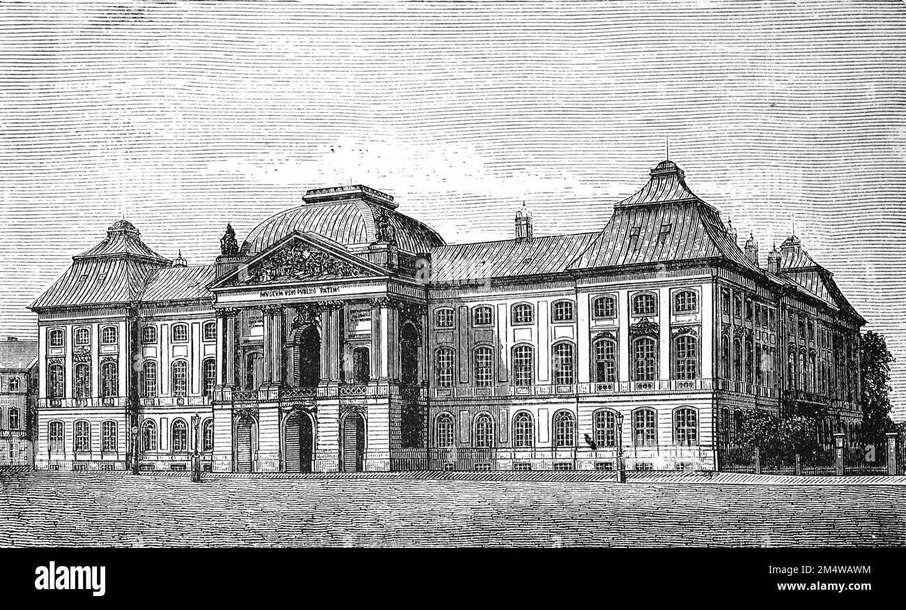 DAS japanische Palais in Dresden im Jahre 1875, Sachsen, Deutschland, Historisch, Digital restaurierte Reproduktion von einer Vorlage aus dem 19. Jahrhundert / le Palais japonais à Dresde en 1875, Saxe, Allemagne, reproduction historique, numériquement restaurée d'un original de 19th siècle Banque D'Images