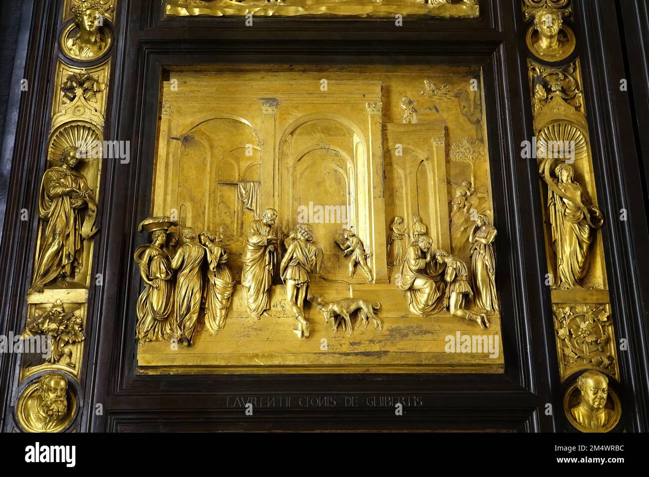 Porte du ciel, (Lorenzo Ghiberti), Museo dell’Opera del Duomo, Musée des œuvres de la Cathédrale, Florence, Toscane, Toscane, Toscane, Italie Banque D'Images