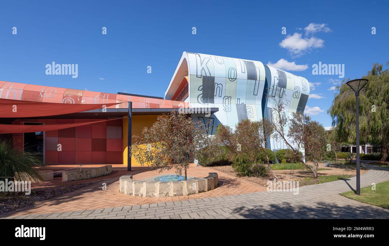 Perth, WA, Australie - Ecole de Kurongkurl Katitjin pour Edith Cowan Univerity par JCY Architects Banque D'Images