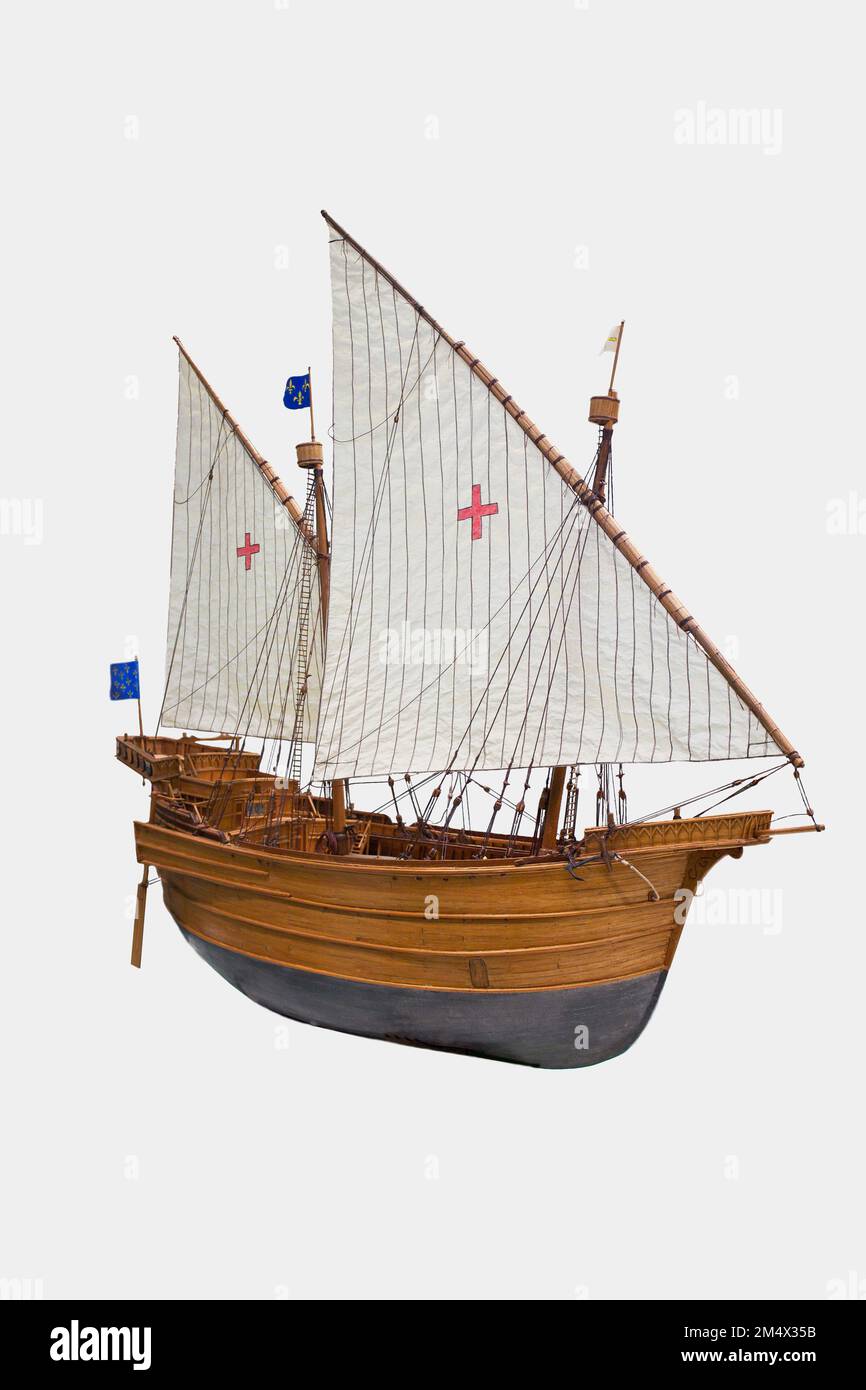 Musée d'Histoire de Marseille : voilier de Crusader Banque D'Images