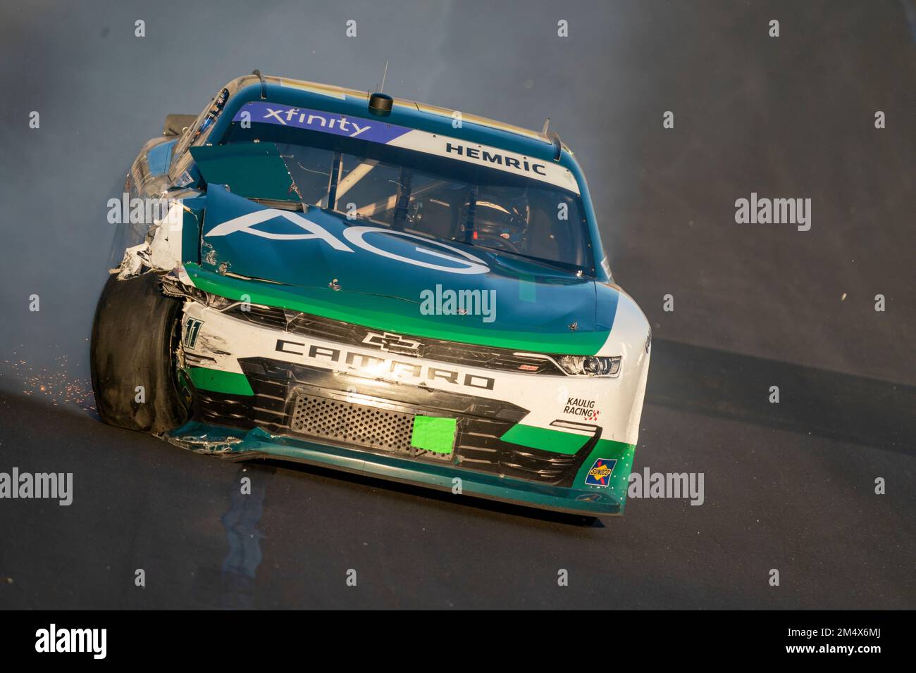 Daniel Hemric s'est positionné pour la Nalley Cars 250 au circuit automobile d'Atlanta à Hampton, GA. Banque D'Images