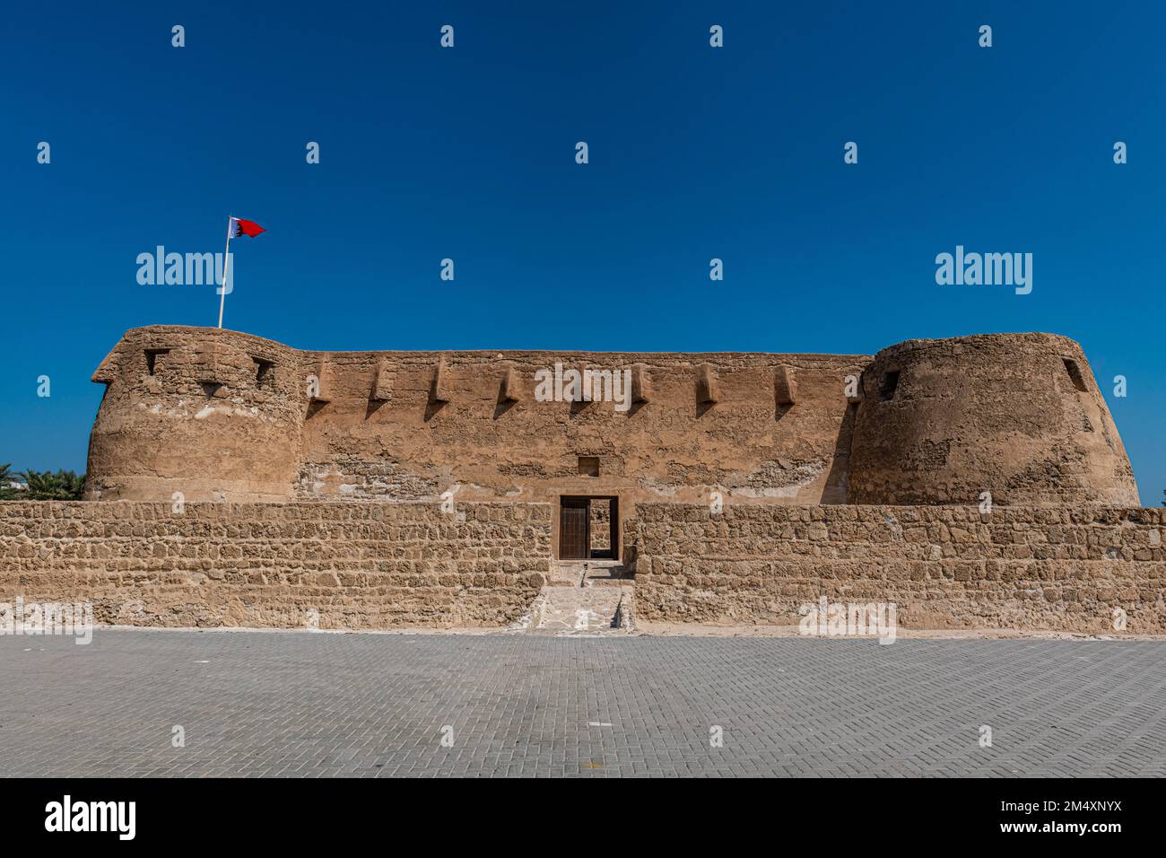 Bahreïn, gouvernorat de Muharraq, Arad, façade du fort historique d'Arad Banque D'Images