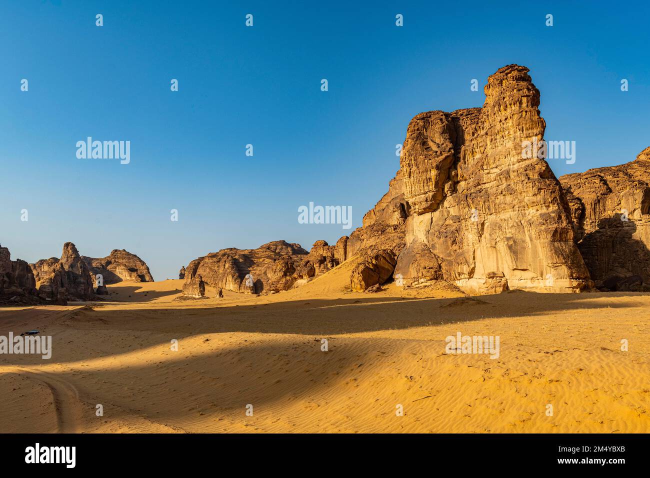 Magnifique paysage de grès, Al Ula, Royaume d'Arabie Saoudite Banque D'Images
