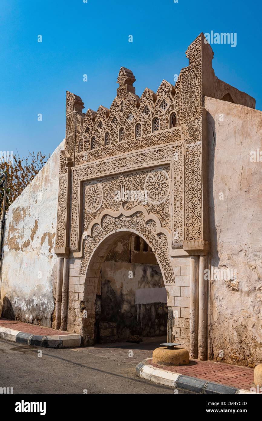 Belle ancienne maison de marchands, îles Farasan, Royaume d'Arabie Saoudite Banque D'Images
