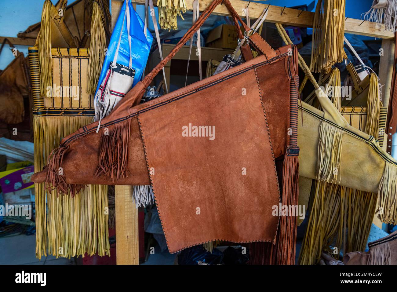 Bébé saoudien traditionnel, Najran, Royaume d'Arabie Saoudite Banque D'Images