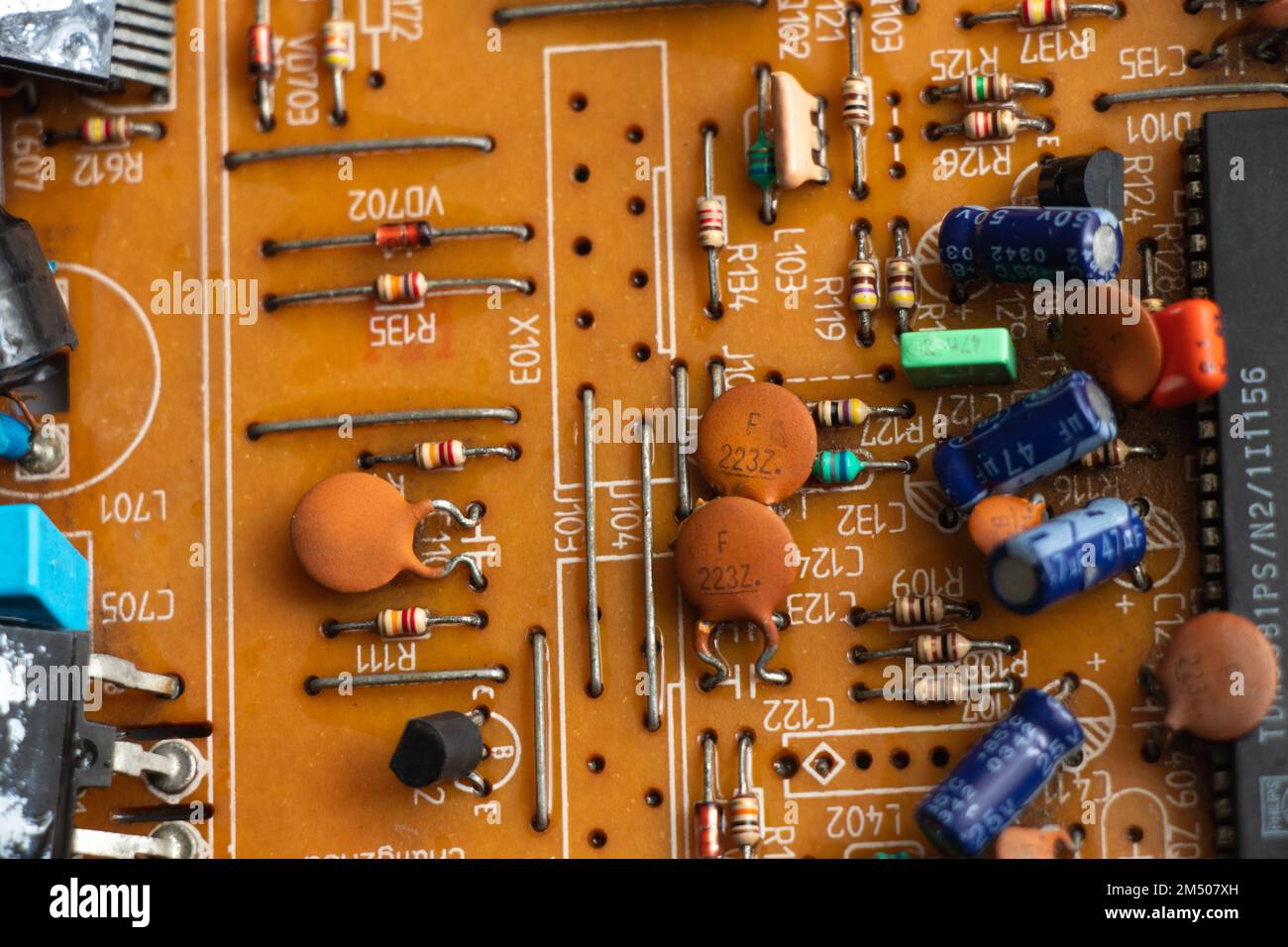 circuit imprimé, calculateur démonté Banque D'Images