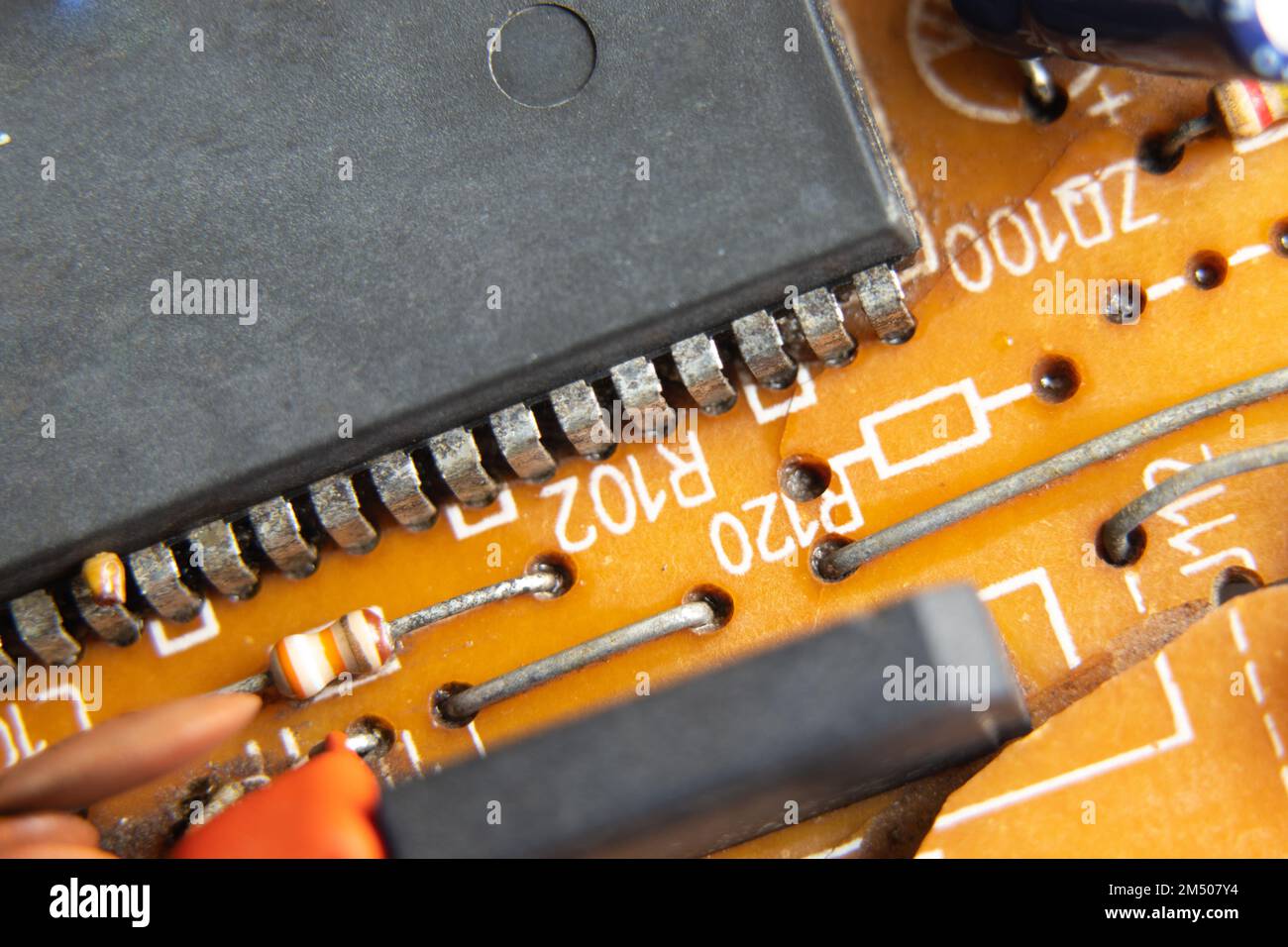 circuit imprimé, calculateur démonté Banque D'Images