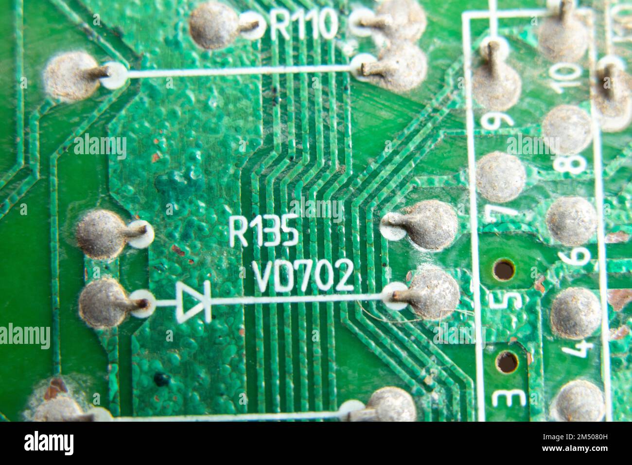 circuit imprimé, calculateur démonté Banque D'Images