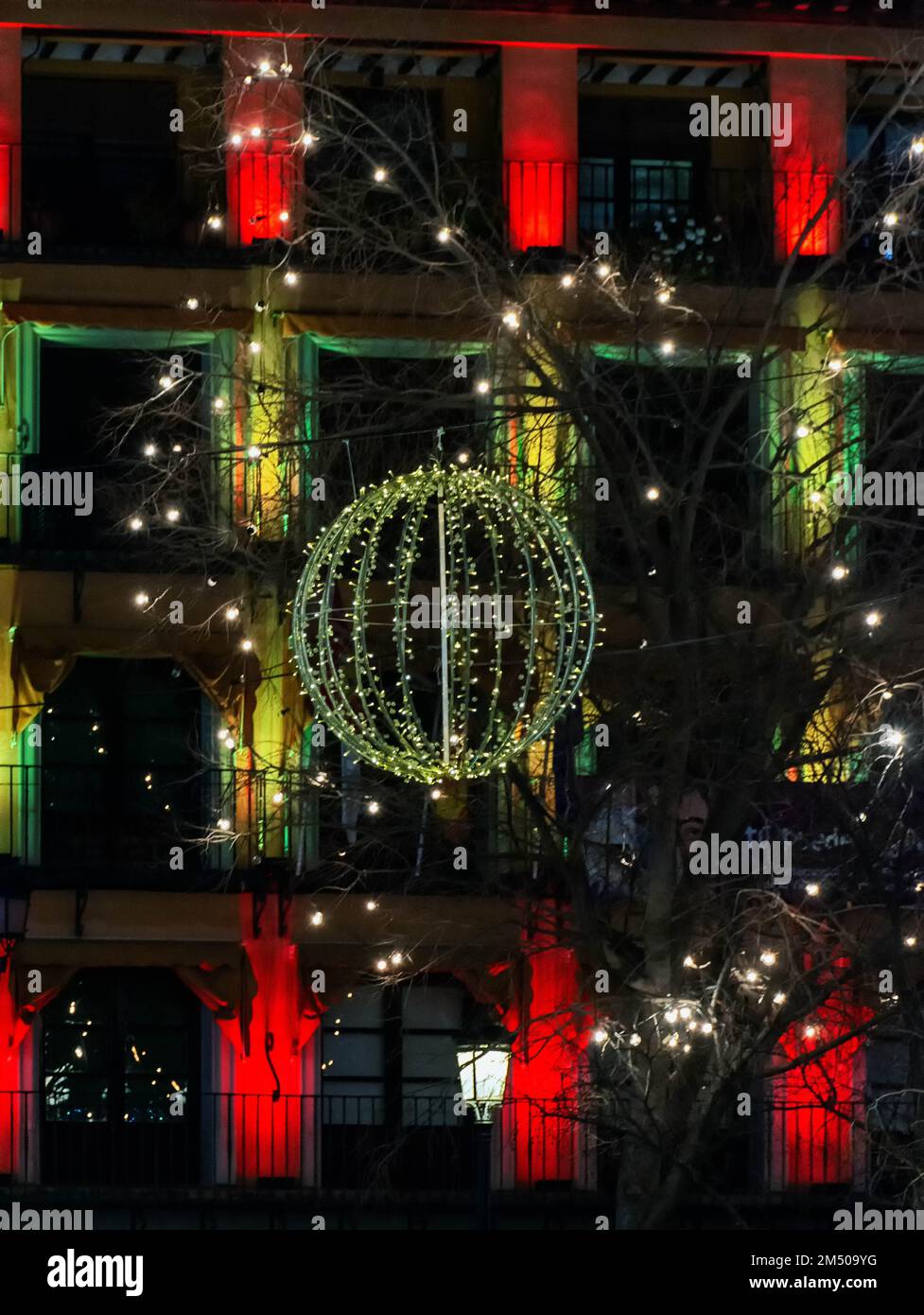 Plaza Zocodover Toledo en Navidad / place Zocodover à noël Toledo Banque D'Images