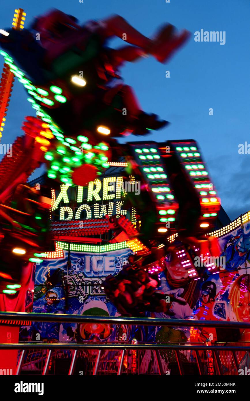 Derby Fairground Ride octobre 2022 Banque D'Images
