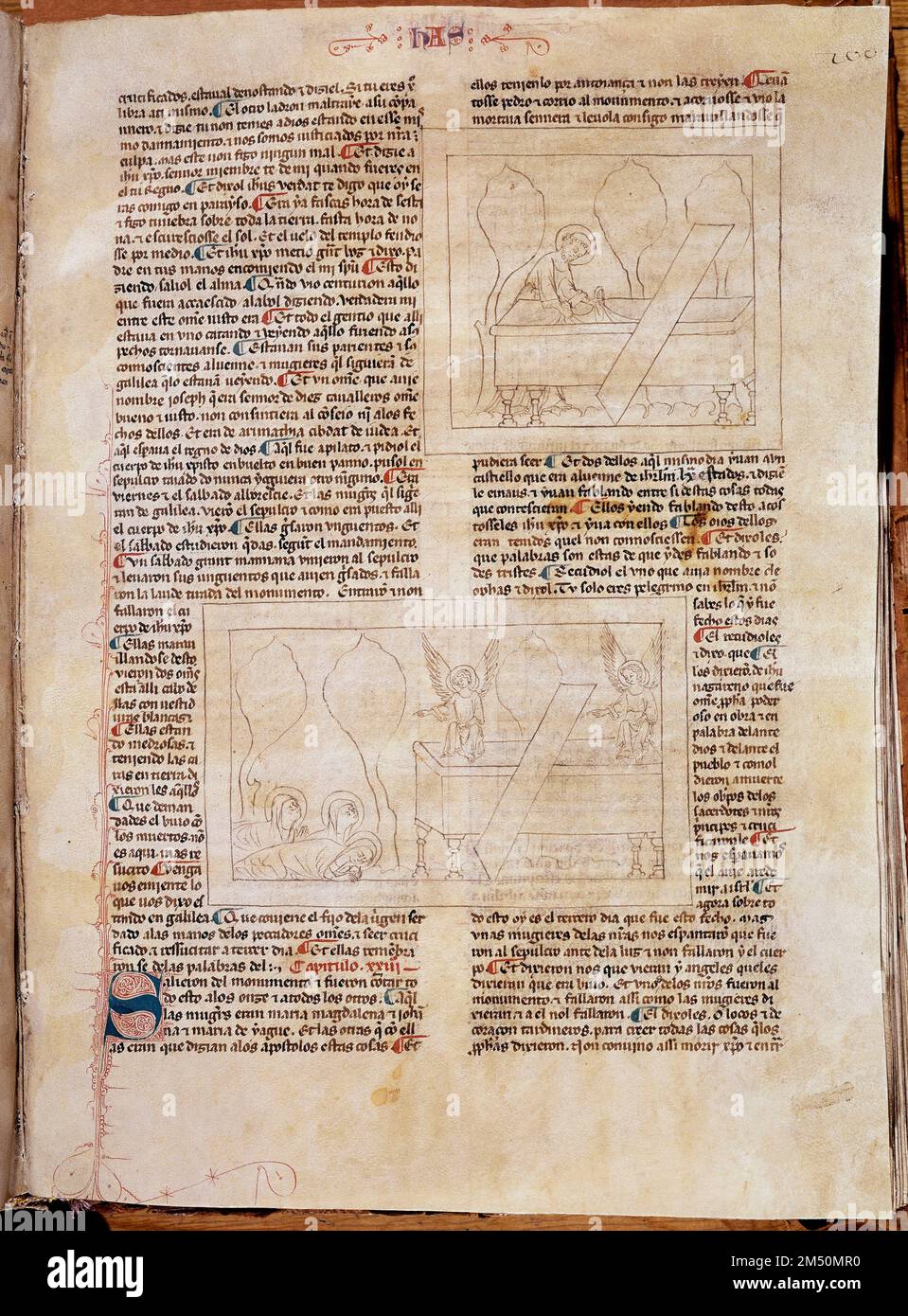 GÉNÉRAL HISTORIA DE ALFONSO X. auteur: Alfonso X de Castille. LIEU: MONASTERIO-BIBLIOTECA-COLECCION. SAN LORENZO DEL ESCORIAL. MADRID. ESPAGNE. Banque D'Images