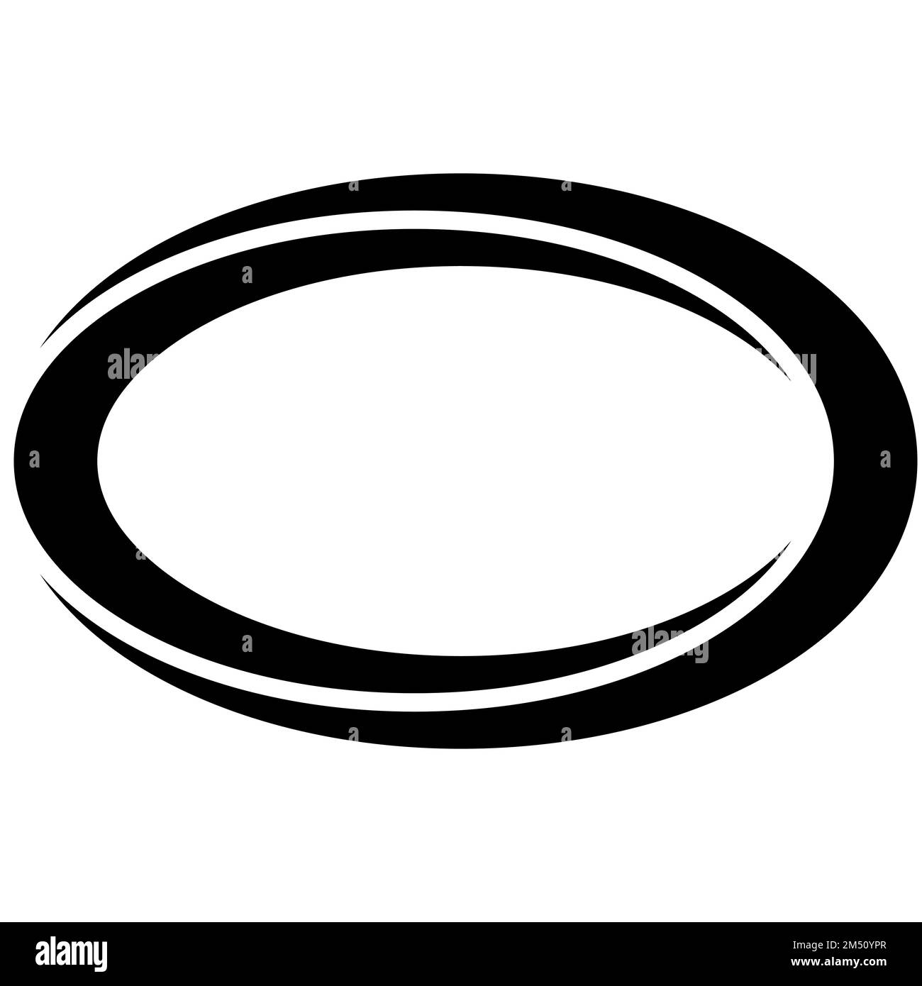 Bordure ovale elliptique, cadre de bannière en forme d'arc, bouton de certificat de vente d'étiquette Illustration de Vecteur
